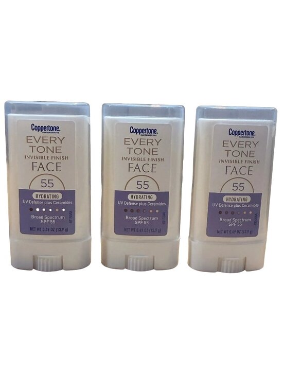 Generic Other - 3 pack Coppertone Every Tone Invisible Finish FACE SPF 55+